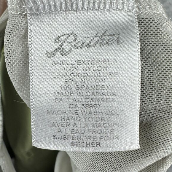 Bather Swim Trunks Shorts Mens Large Green Mesh Lined Beach Vacation Pockets - Picture 14 of 14